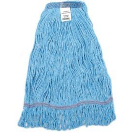 NEXSTEP COMMERCIAL PRODUCTS Global Industrial„¢ Large Blue Looped Mop Head, Narrow Band 97157-NB-PL